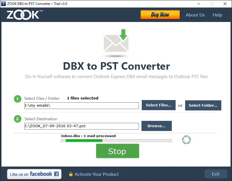 dbx to pst conversion