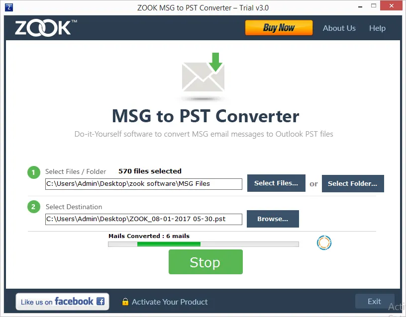 msg to pst conversion process