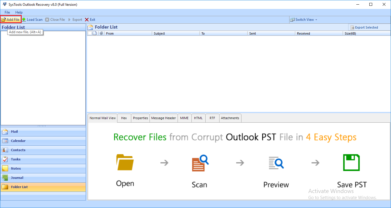 download pst recovery tool