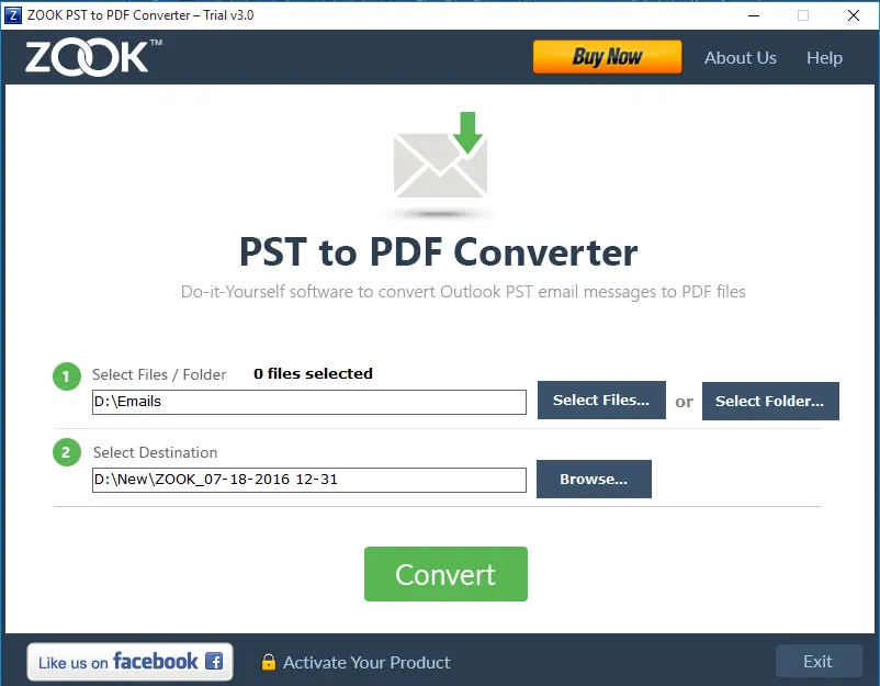 pst to pdf conversion